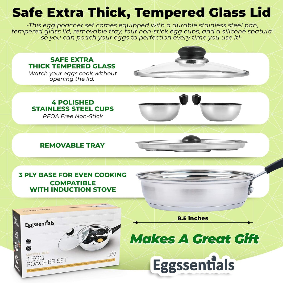 eggssentials egg poacher gift set