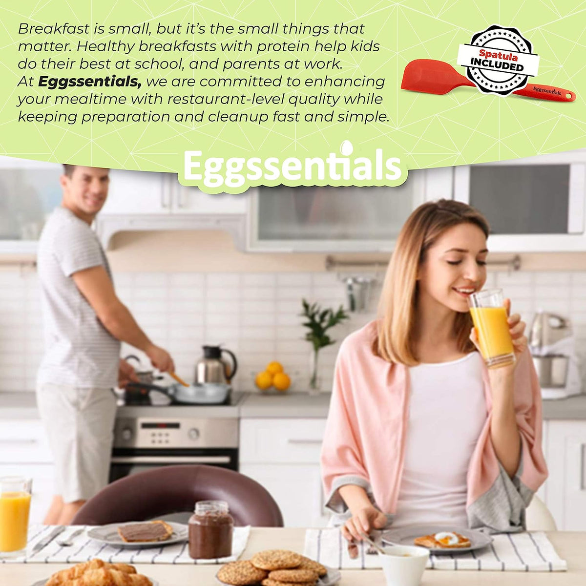 egg poaching cookware with spatula