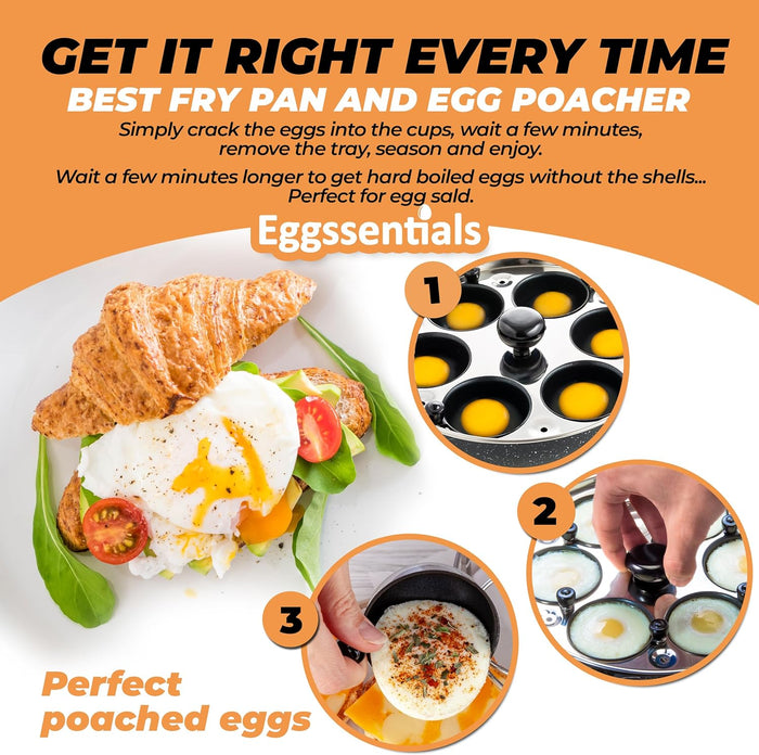 fry pan and egg poacher by eggssentials