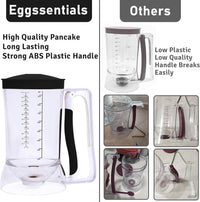 high quality pancake batter dispenser with abs plastic handle