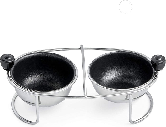 2 cup egg poaching rack front view