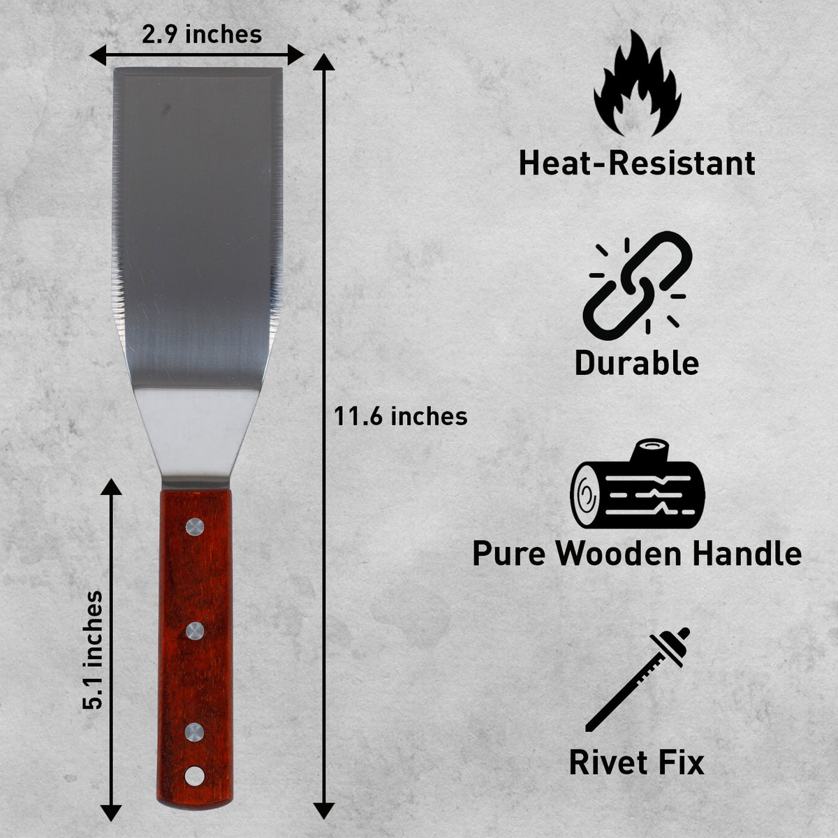 Stainless Steel Griddle Spatula