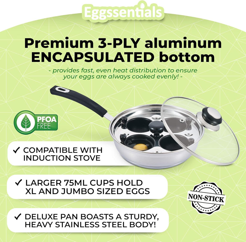 Four Cup Egg Poacher Pan