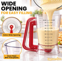 Eggssentials Pancake Batter Dispenser with Squeeze Handle Pancake Dispenser