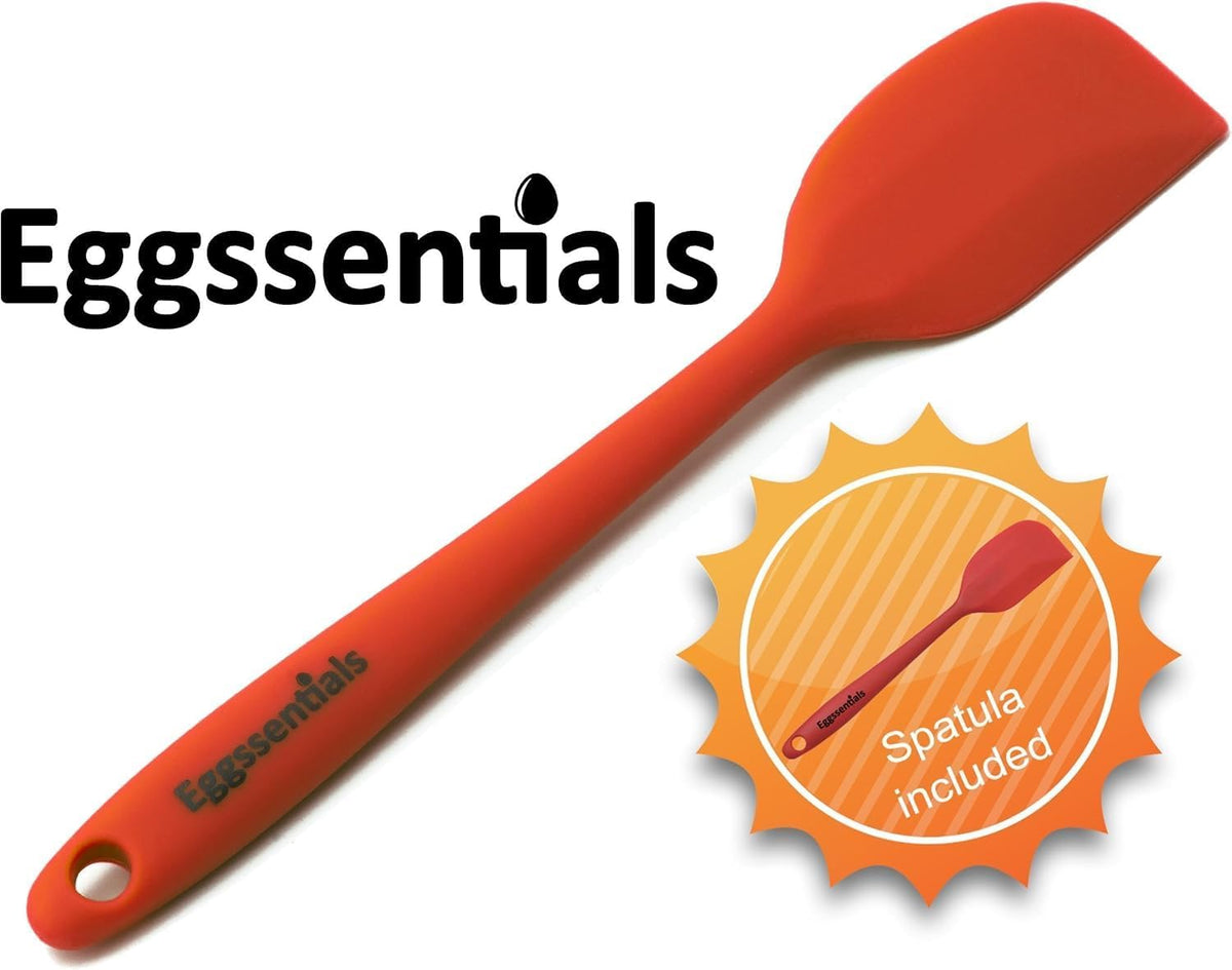 Eggssentials Poached Egg Maker Stainless Steel Egg Poacher Pan Food Grade Safe PFOA Free with Spatula