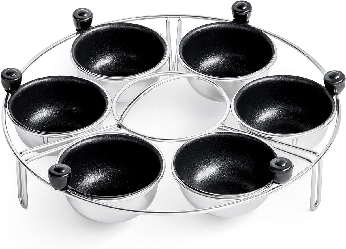 Egg Cup Rack Durable Six-Cup Egg Poaching Rack for Easy Cooking - Eggssentials