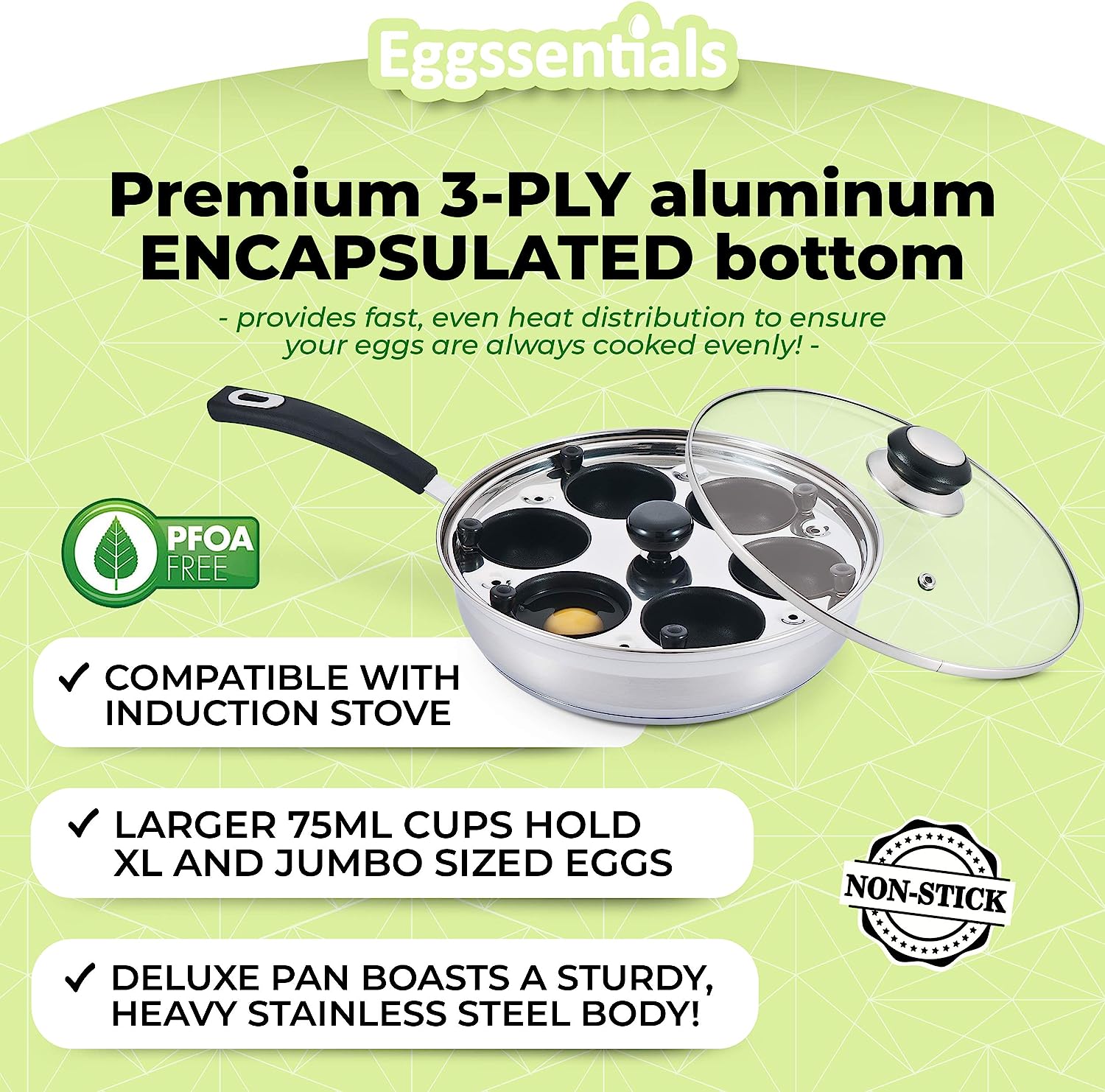 Eggssentials Egg Poacher Pan - Thumbnail 4