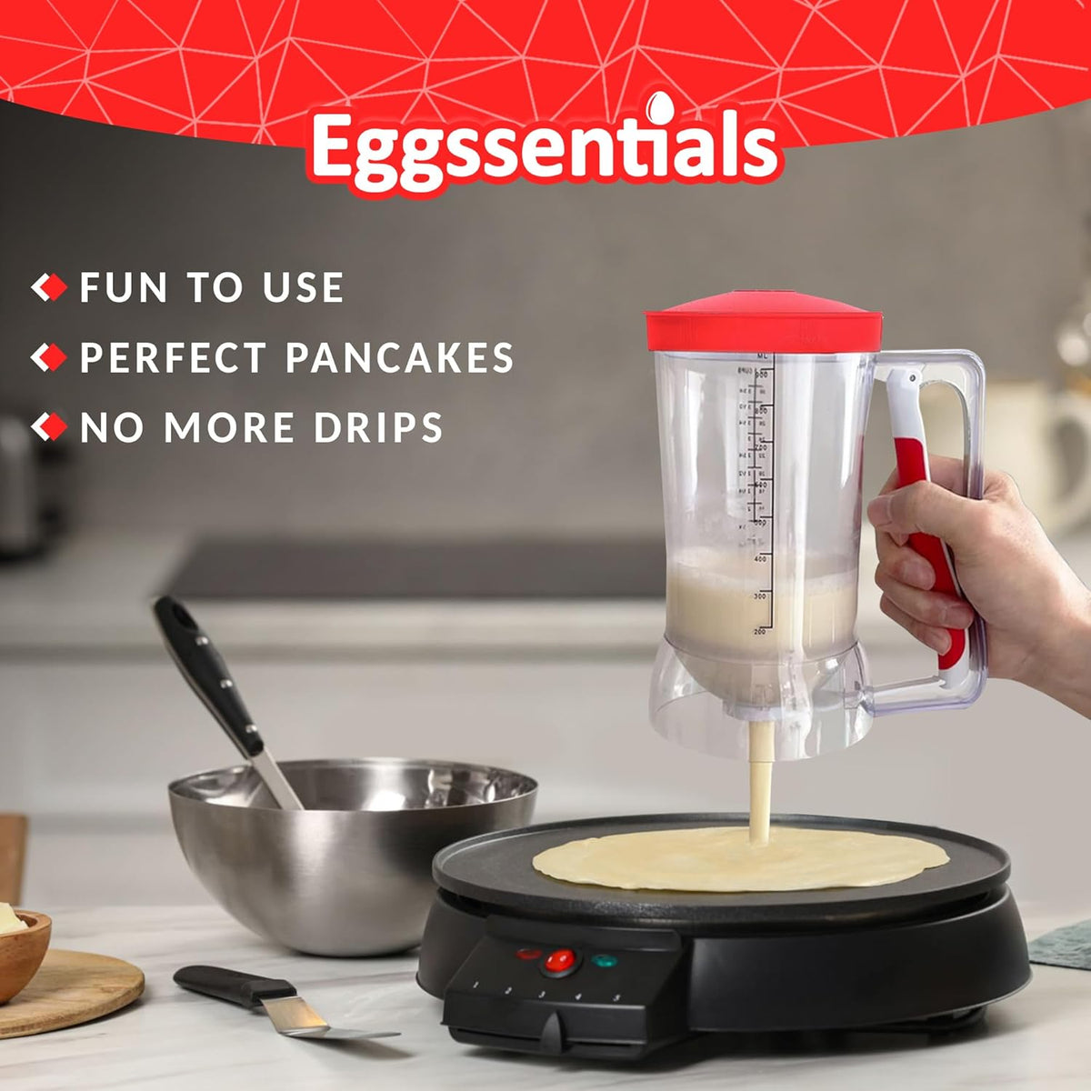 pancake batter dispenser by eggssentials