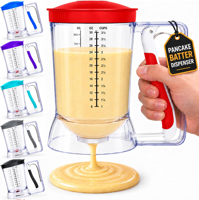 Eggssentials Pancake Batter Dispenser with Squeeze Handle Pancake Dispenser