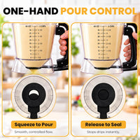 Eggssentials Pancake Batter Dispenser with Squeeze Handle Pancake Dispenser