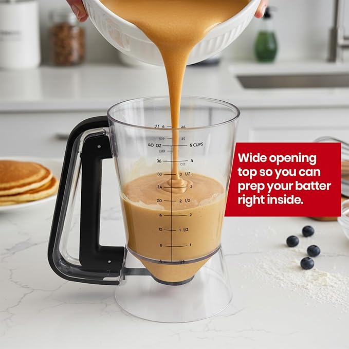 Pancake Batter Dispenser With 5-Cup Capacity