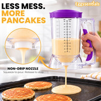 Eggssentials Pancake Batter Dispenser with Squeeze Handle Pancake Dispenser