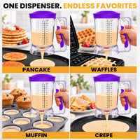 Eggssentials Pancake Batter Dispenser with Squeeze Handle Pancake Dispenser