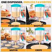 Eggssentials Pancake Batter Dispenser with Squeeze Handle Pancake Dispenser