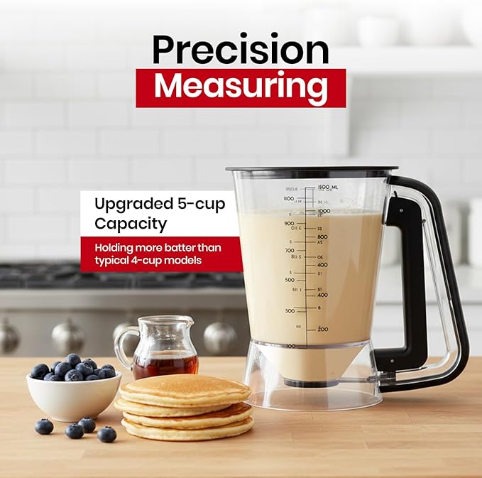 Pancake Batter Dispenser With 5-Cup Capacity