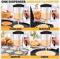 Eggssentials Pancake Batter Dispenser with Squeeze Handle Pancake Dispenser