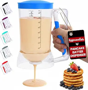 Eggssentials Pancake Batter Dispenser with Squeeze Handle Pancake Dispenser