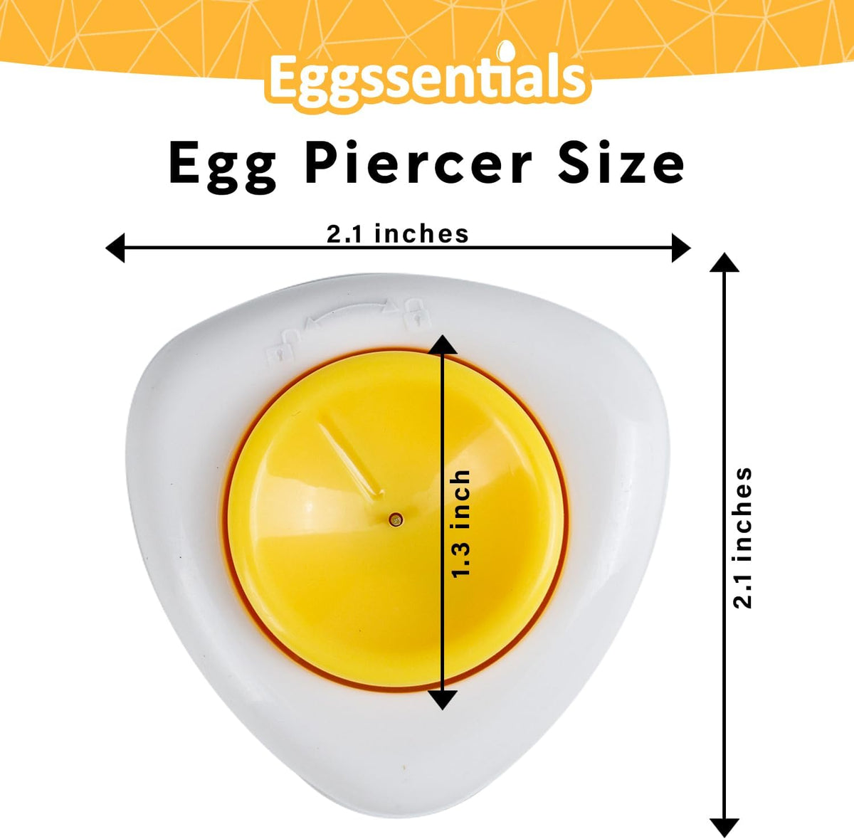 Eggssentials Egg Piercer to Cook Hard Boiled Eggs - Sturdy Base and Sharp Pin to Pierce Raw Eggs.