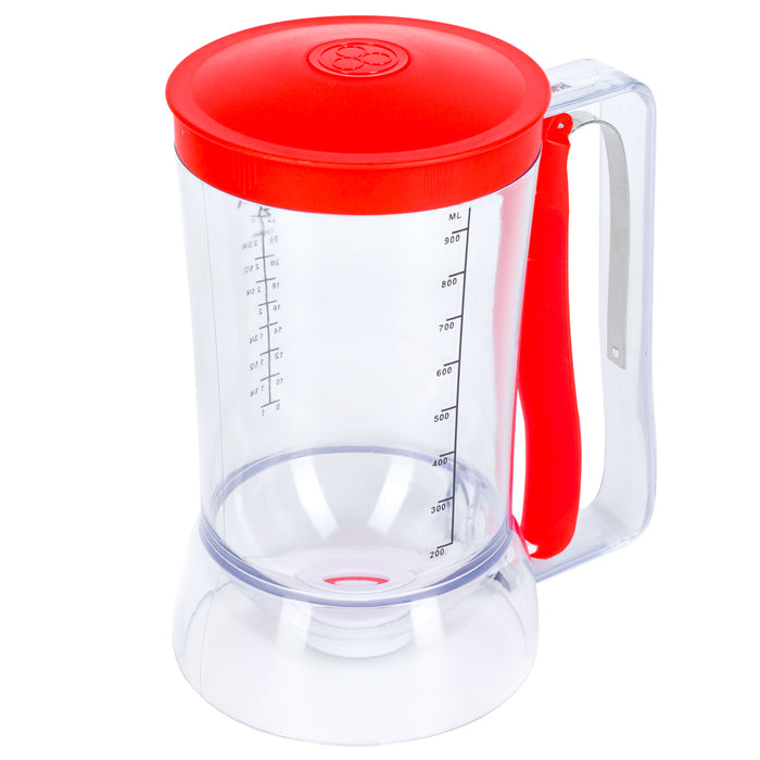 eggssetials pancake batter dispenser red