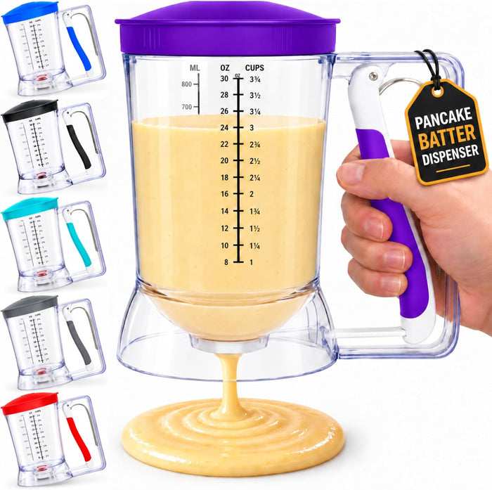 Eggssentials Pancake Batter Dispenser with Squeeze Handle Pancake Dispenser