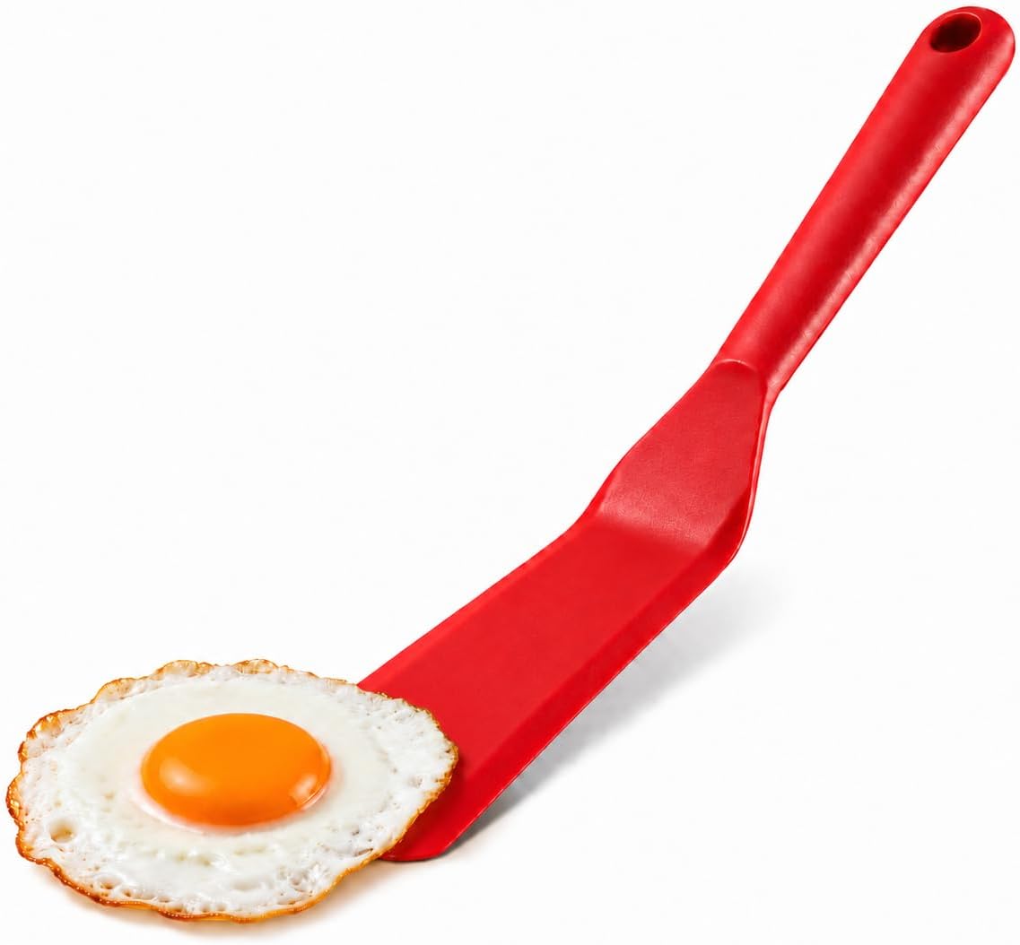 Egg Spatula is Heat Resistant Non-Stick Pancake Spatula - Silicone Spatula is used as an Omelette Spatula for Cooking.