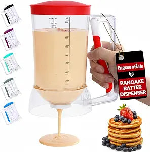 Eggssentials Pancake Batter Dispenser with Squeeze Handle Pancake Dispenser