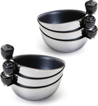 Egg Poacher Replacement Spare Stainless Steel Anti-Stick PFOA Free Individual Removable Poaching Cups (4)