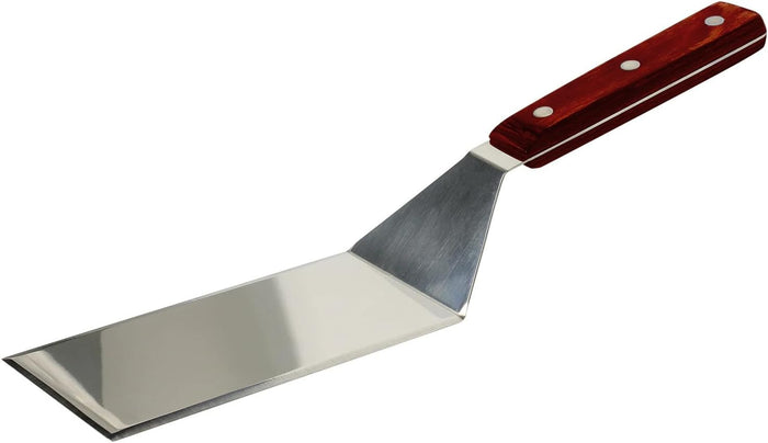 Eggssentials Griddle Spatula Stainless Steel Grill Spatula Turner for Burgers, Cookies and Pancakes with Wooden Handle.