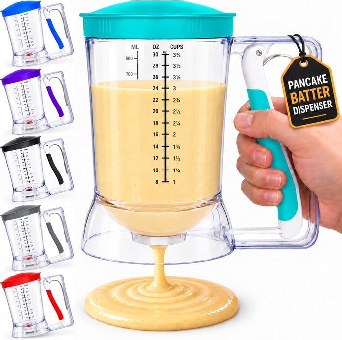 Eggssentials Pancake Batter Dispenser with Squeeze Handle Pancake Dispenser