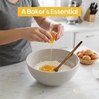 Natural Wooden Dough Whisk for Sourdough Bread Baking – Danish Dough Whisk, Bread Whisk Mixing Tool for Dough & Batter – Sourdough Tools, Bread Making Supplies