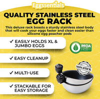 Two Cup Egg Poaching Rack