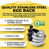 Four Cup Egg Poaching Rack